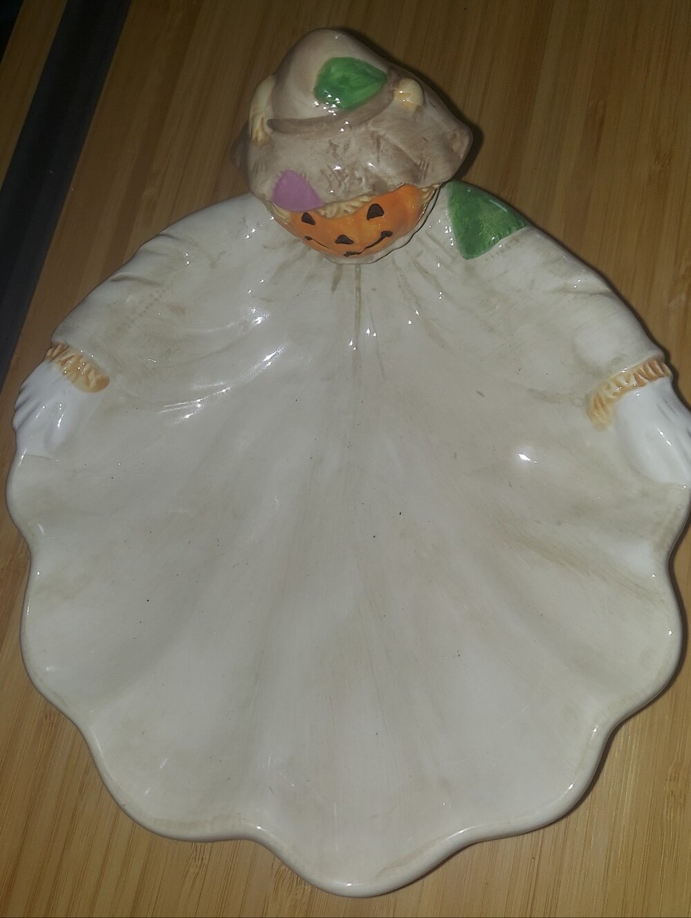 Jack-o-lantern Ceramic Halloween Plate